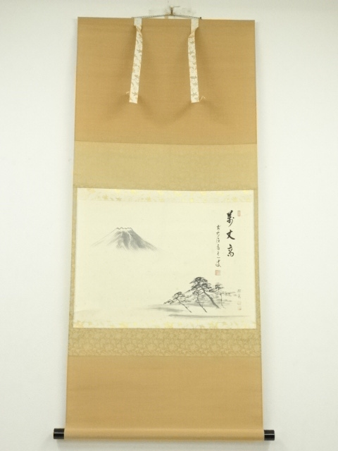 JAPANESE HANGING SCROLL / HAND PAINTED / CALLIGRAPHY 